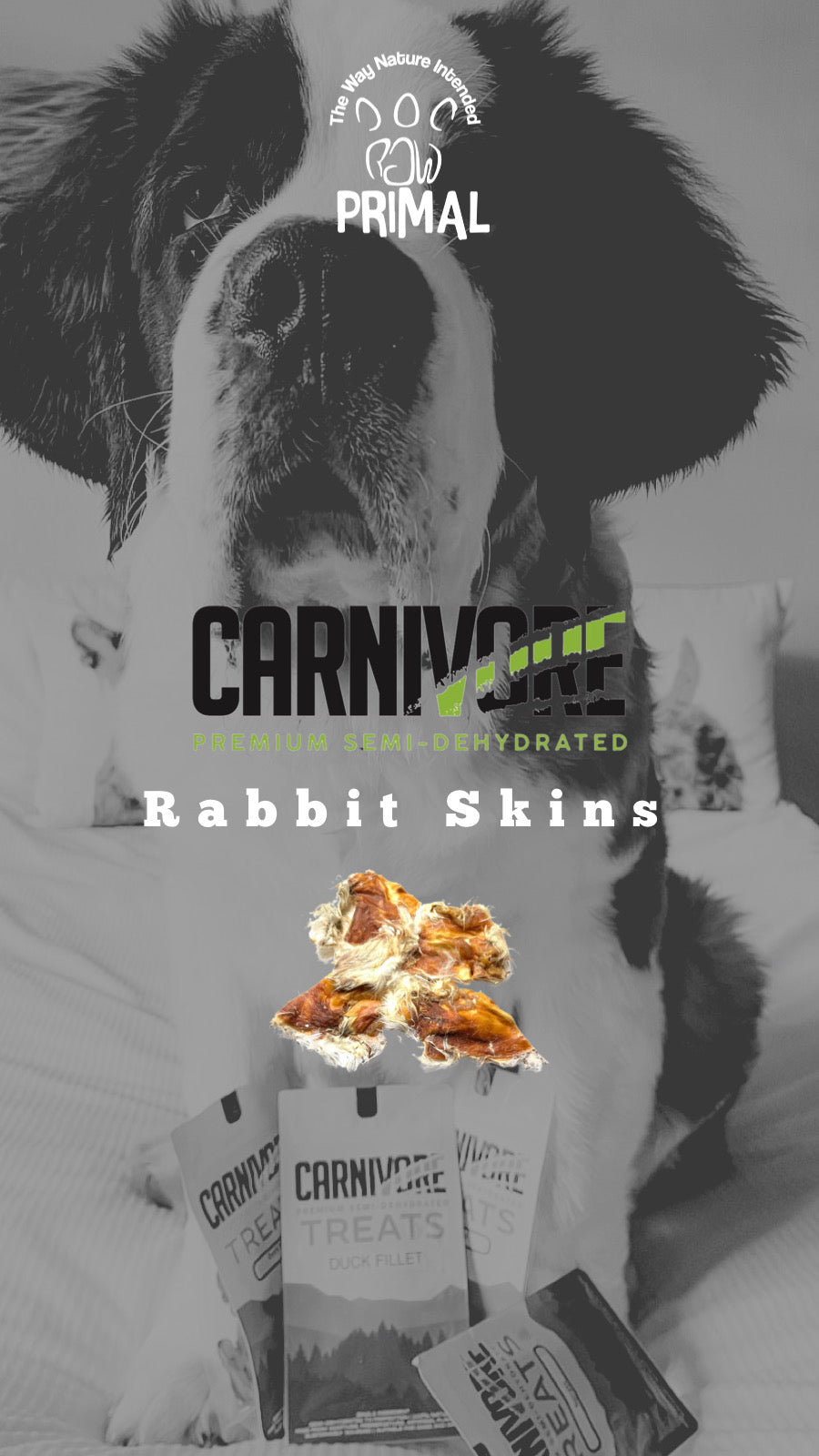 Rabbit Skins Treats 50g